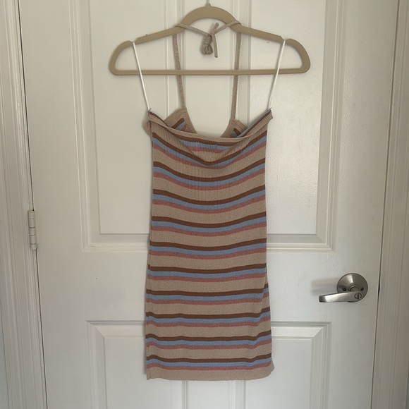 Princess Polly Sparkly Striped Halter Dress - Picture 7 of 7